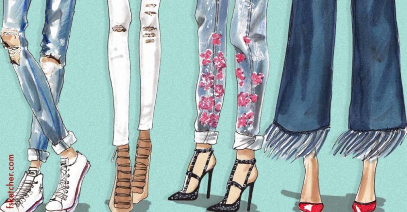 800x418 how to draw blue jeans online tutorial - Denim Drawing