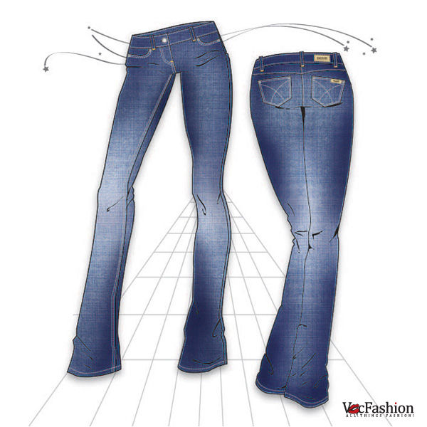 600x600 how to draw women's denim jeans steps - Denim Drawing