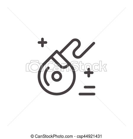 450x470 dental floss line icon isolated on white vector illustration - Dental Floss Drawing