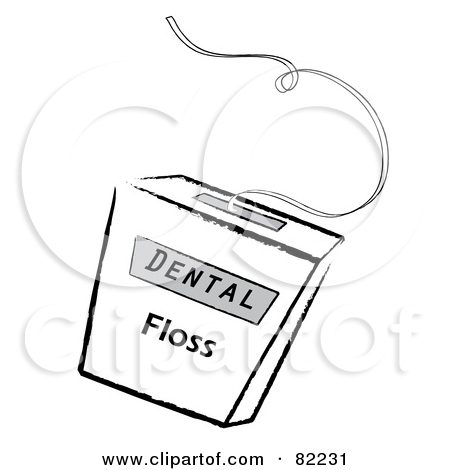 450x470 free teeth flossing clipart - Dental Floss Drawing