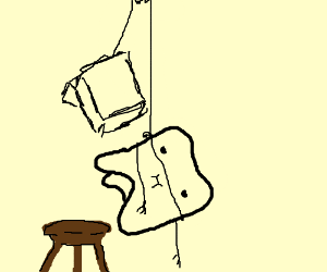 300x250 man tries to hang self w dental floss, fails drawing - Dental Floss Drawing