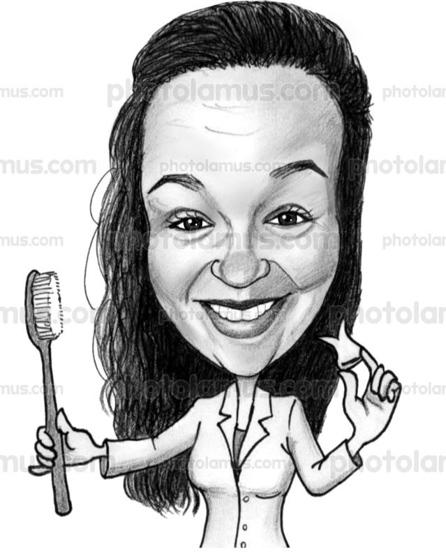 639x800 Dentist Caricature - Dentist Drawing