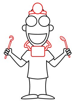 250x346 Drawing A Cartoon Dentist - Dentist Drawing