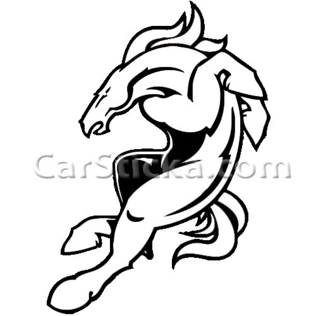 1024x1024 Denver Broncos Logo Coloring Pages - Denver Broncos Logo Drawing