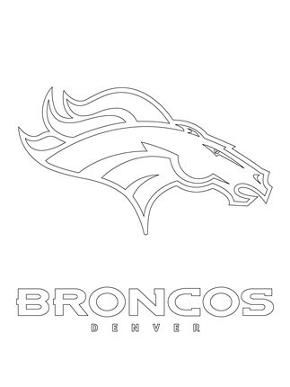 Denver Broncos Logo Drawing at PaintingValley.com | Explore collection ...