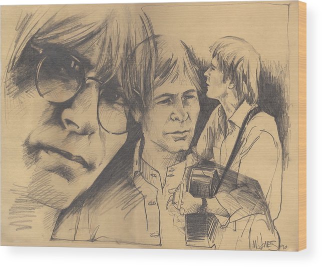 643x534 john denver drawing wood print - Denver Drawing