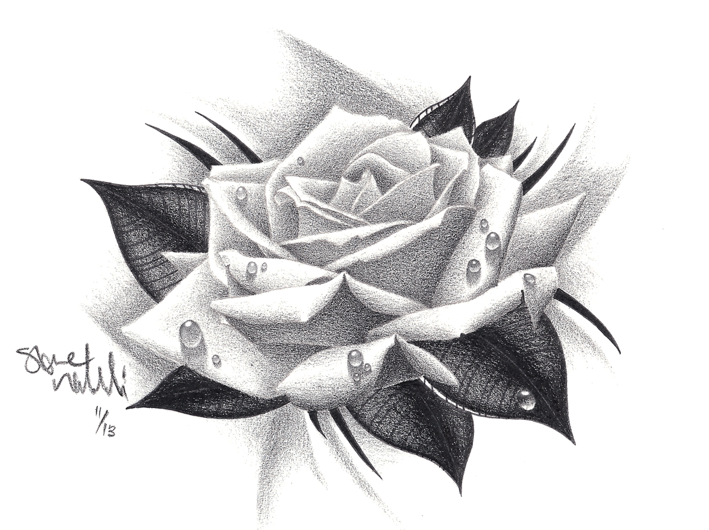1400x1048 Black And Grey Rose Drawing - Denver Drawing
