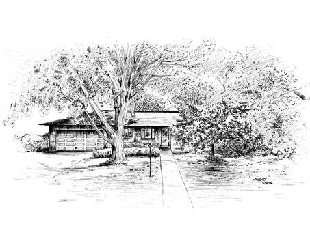 453x350 commision line drawing denver, colorado - Denver Drawing