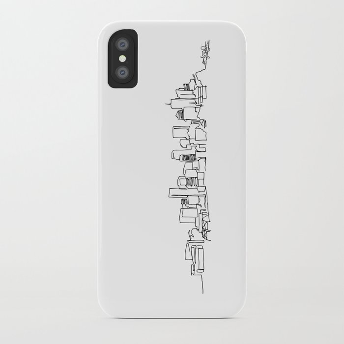 700x700 denver skyline drawing iphone case - Denver Skyline Drawing
