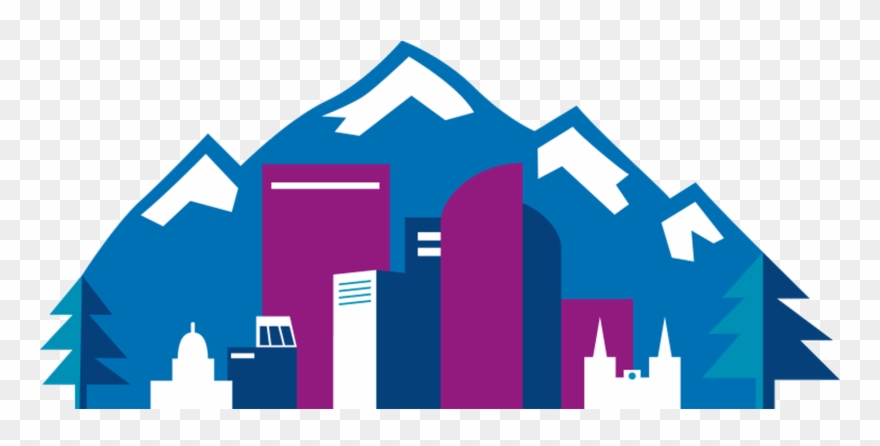 880x446 denver skyline line drawing clipart - Denver Skyline Drawing