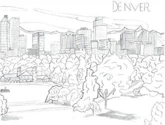 330x250 denver skyline - Denver Skyline Drawing