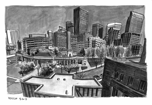 500x345 Three Letter Word For Art Some More Stillman And Birn Sketches - Denver Skyline Drawing