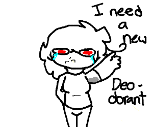 300x250 armpits stinky, time to get a new deodorant! drawing - Deodorant Drawing