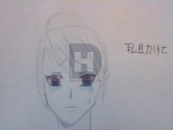 600x450 Depressed Anime Girl Drawing - Depressed Anime Girl Drawing