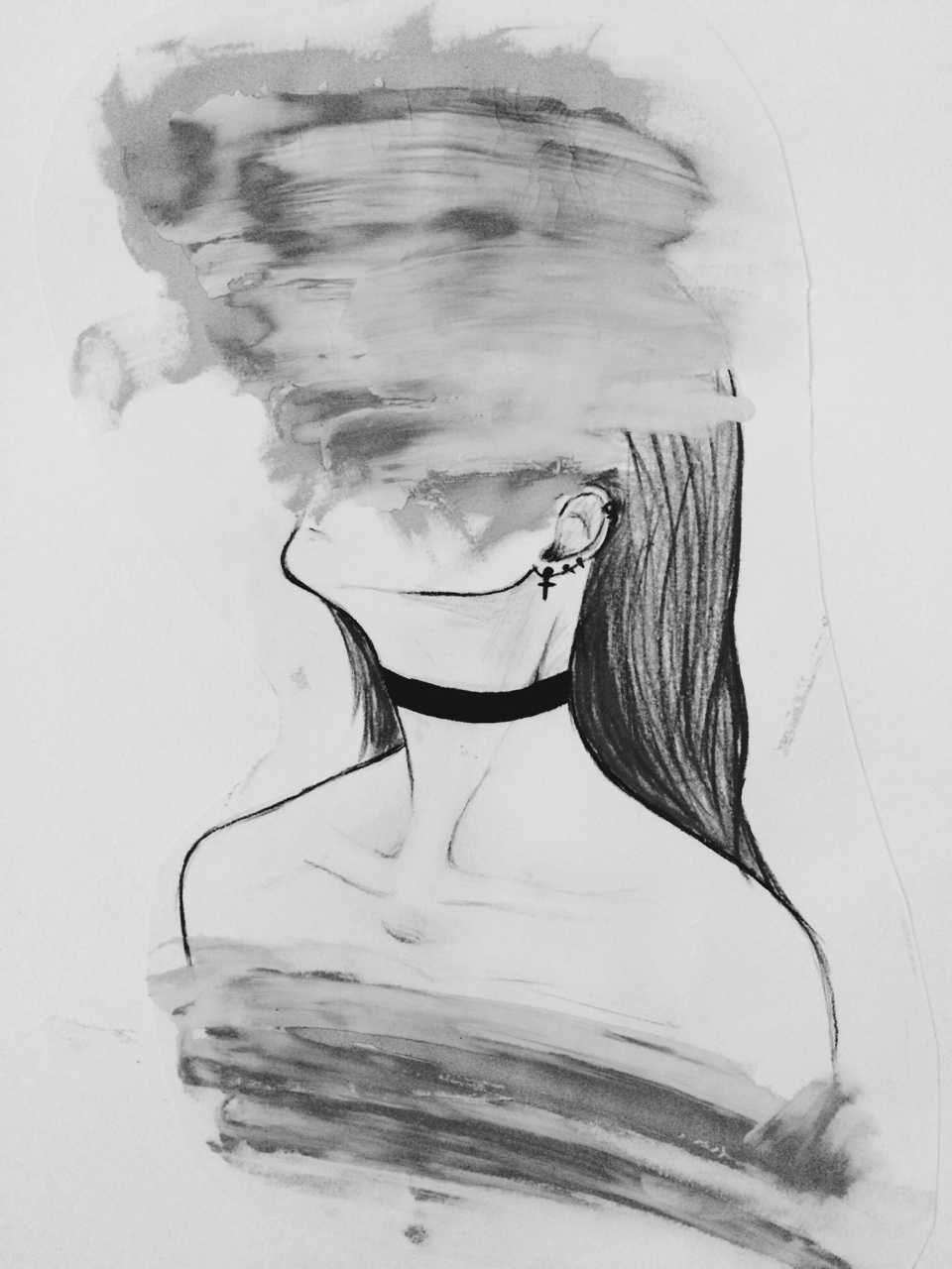 Depressed Girl Drawing at PaintingValley.com | Explore collection of ...