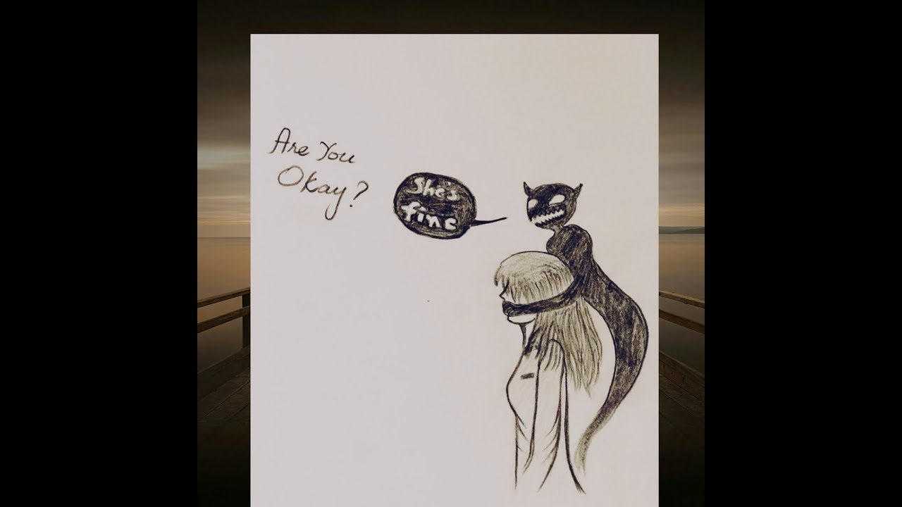 1280x720 How To Draw Depressiondepressed Girl Full Sketch Tutorial - Depressed Girl Drawing