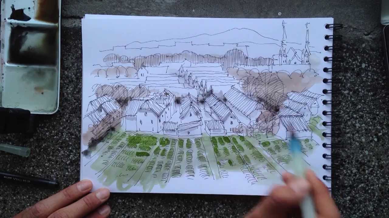 1280x720 how to create depth in a drawing - Depth Drawing