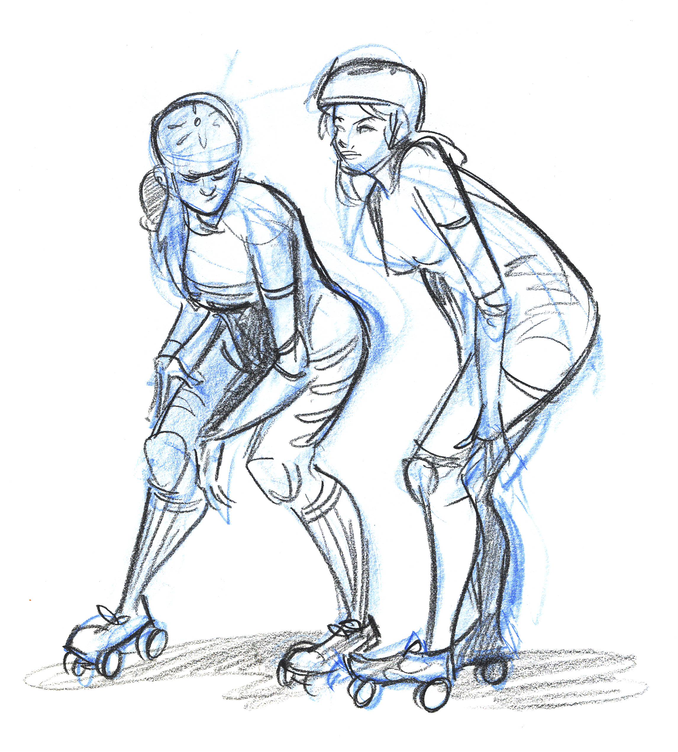 2292x2543 dr sketchy's roller derby part flimflammery art - Derby Drawing