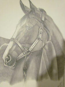 225x300 kentucky derby orginal art drawing of blind luck awsome find ebay - Derby Drawing