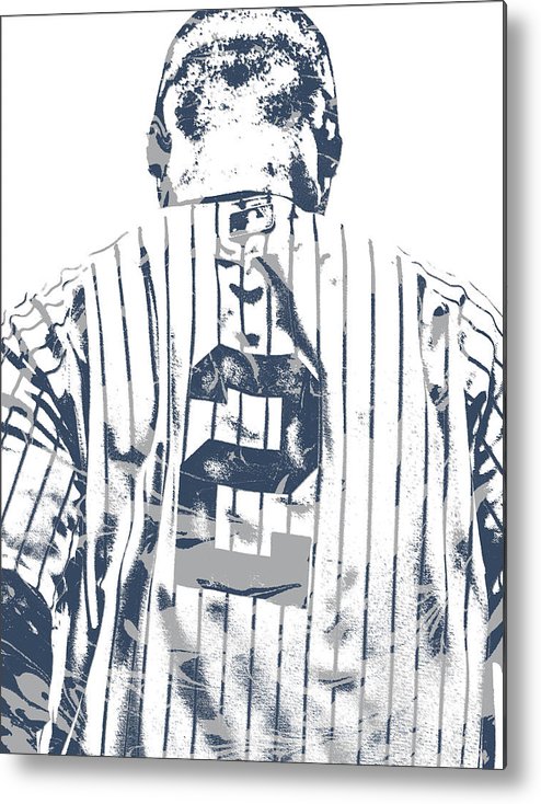 494x734 derek jeter new york yankees pixel art metal print - Derek Jeter Drawing