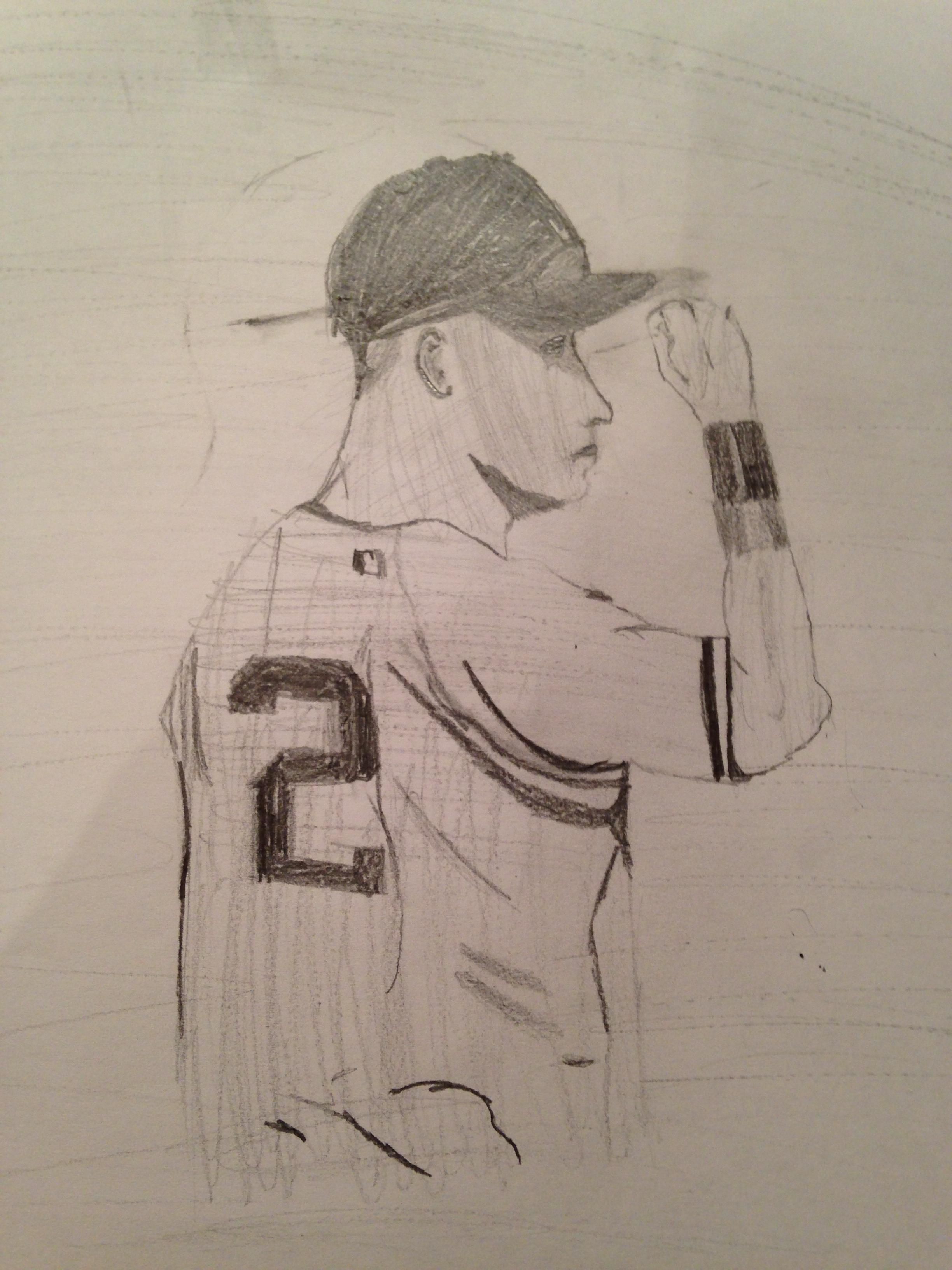 2448x3264 Derek Jeter Drawing Children Drawings, Derek Jeter, Sketches - Derek Jeter Drawing