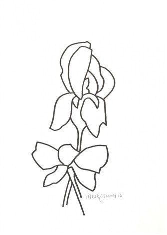 335x470 Iris Drawing - Derrick Drawing