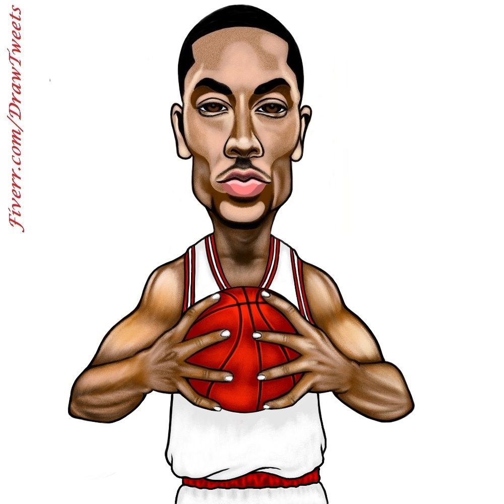 Derrick Rose Drawing at PaintingValley.com | Explore collection of ...