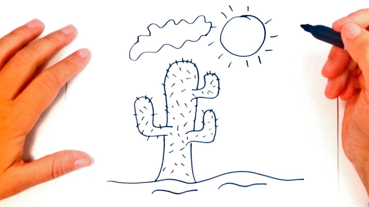 1280x720 how to draw a desert for kids desert drawing lesson step - Desert Drawing For Kids