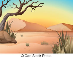 246x194 desert illustrations and clipart desert royalty free - Desert Drawing Pictures