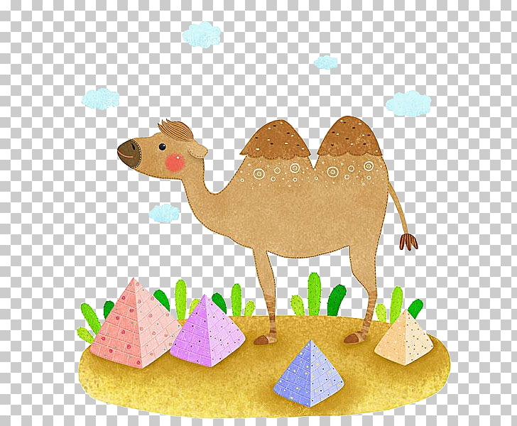728x600 camel desert drawing, hand painted camels png clipart free - Desert Drawing Pictures