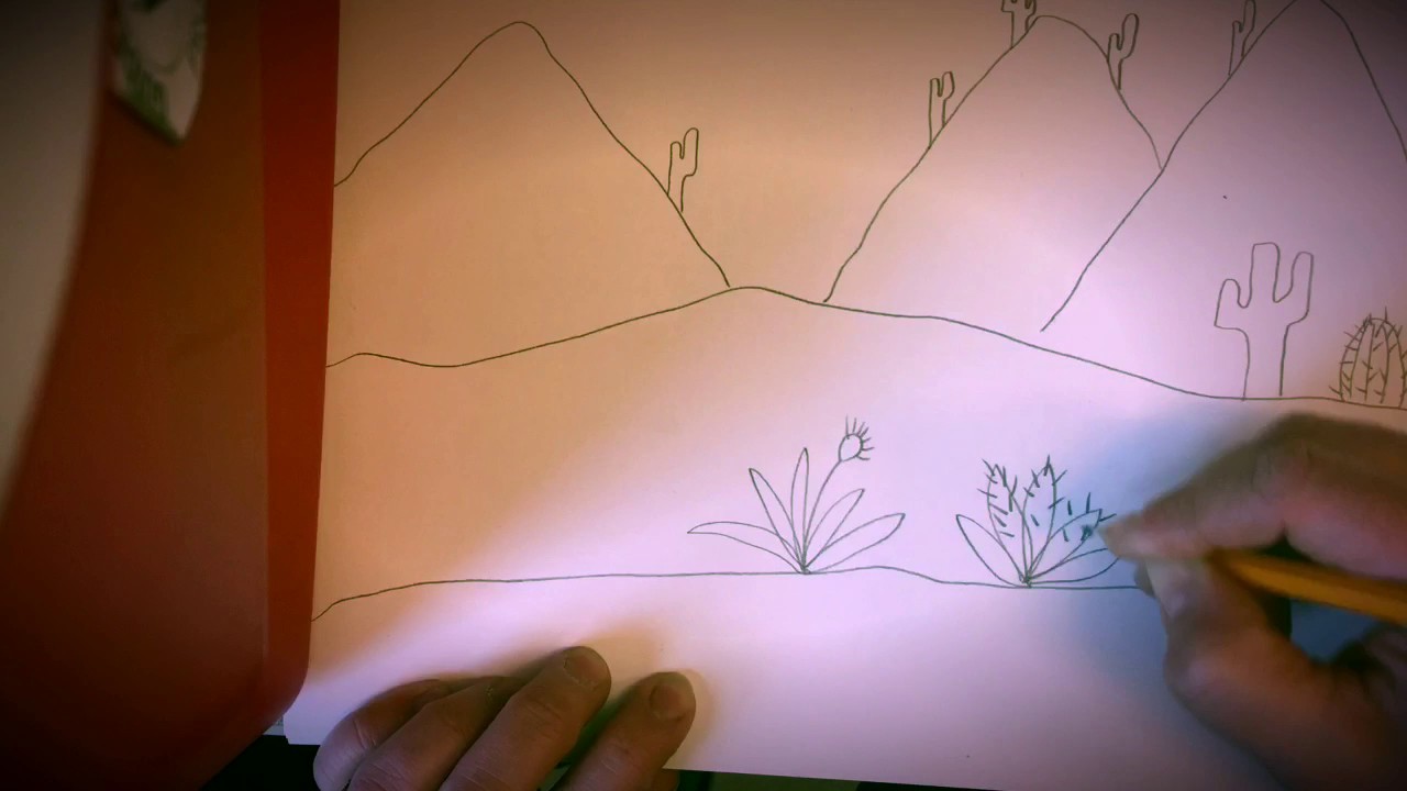 1280x720 Desert Ecosystem - Desert Ecosystem Drawing