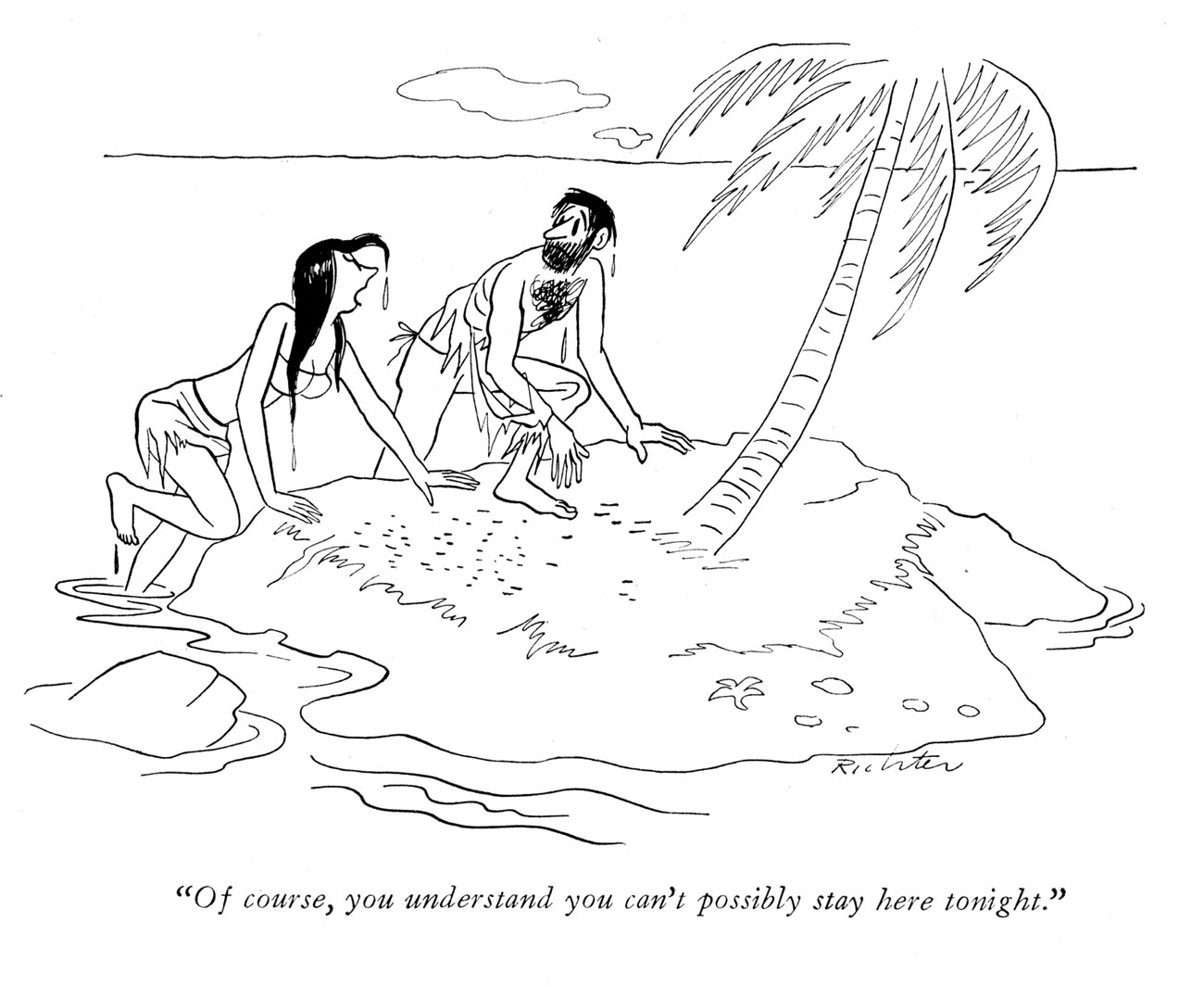 1300x1063 photos a guy, a palm tree, and a desert island the cartoon genre - Desert Island Drawing