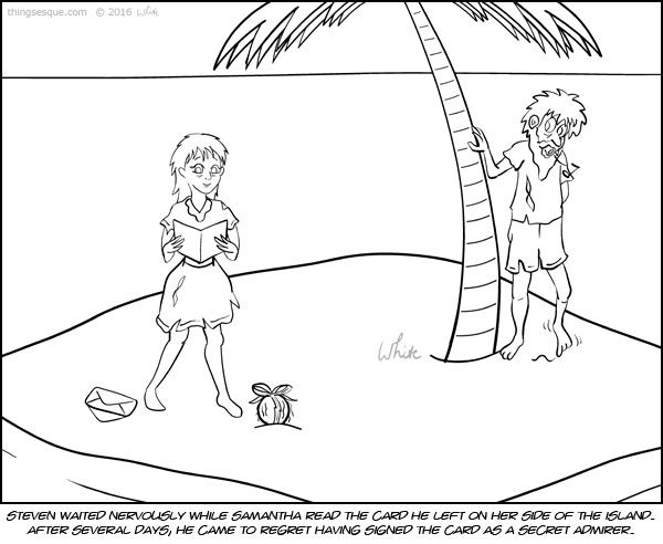 600x492 desert island secret admirer - Desert Island Drawing