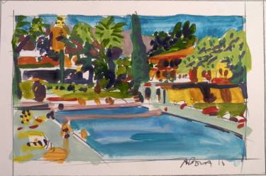 375x248 desert oasis - Desert Oasis Drawing