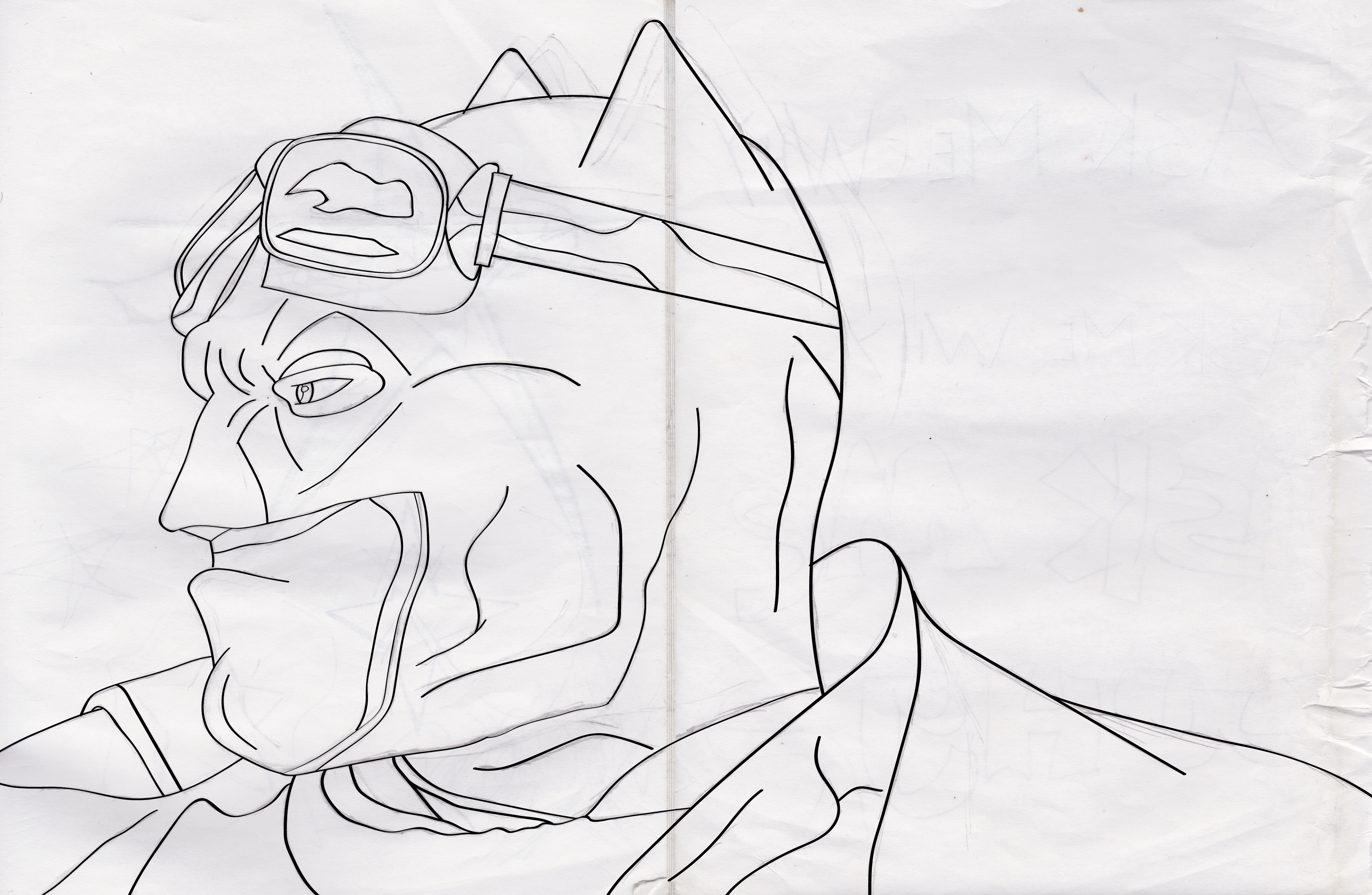 3840x2505 Marc Michel Art - Desert Scene Drawing