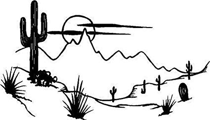 Desert Scene Drawing at PaintingValley.com | Explore collection of