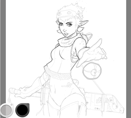 422x383 Creating Crisp, Smooth Line Art Ian O'neill Sketchbook - Design Line Drawing