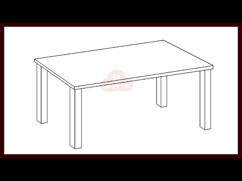 480x360 How To Draw A Desk Step - Desk Drawing