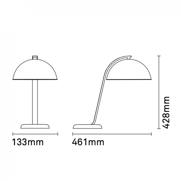 588x588 Hay Cloche Table L Desk Lamp Utility Design Uk - Desk Lamp Drawing
