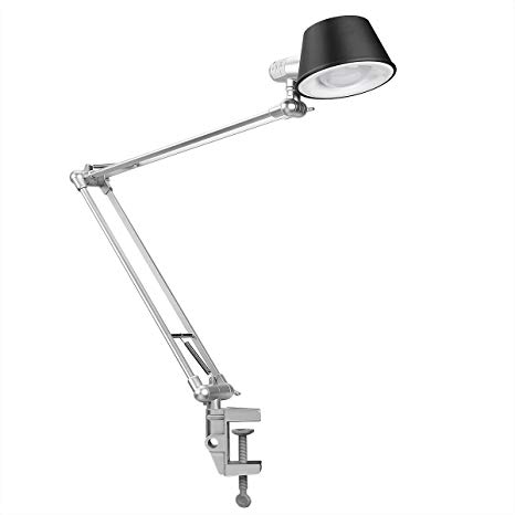 466x466 Le Swing Arm Led Desk L Daylight White Flexible Clamp On Table - Desk Lamp Drawing