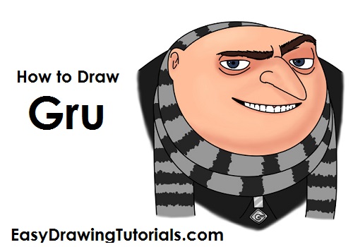 500x350 how to draw gru - Despicable Me 2 Drawing