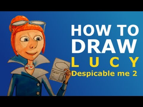 480x360 How To Draw Lucy - Despicable Me 2 Drawing