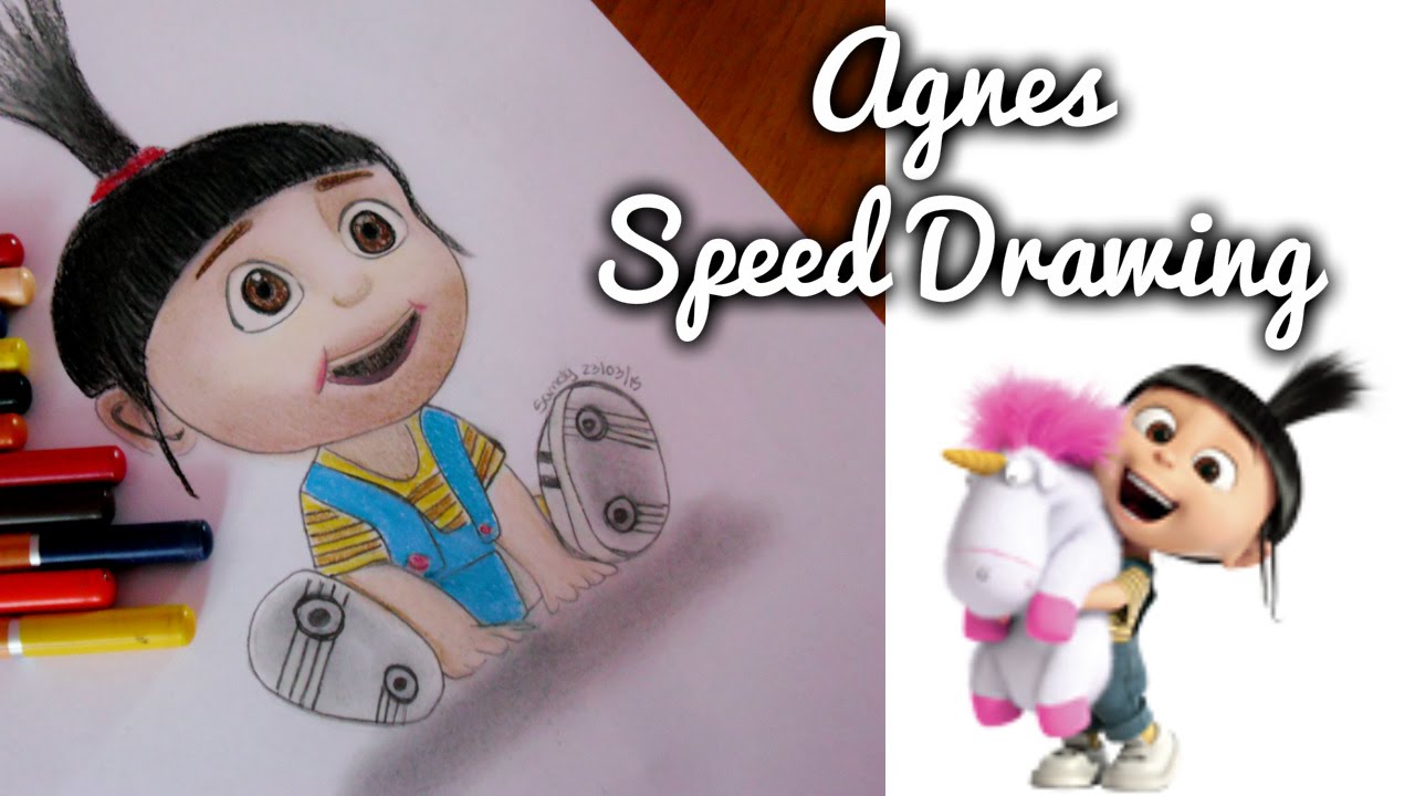 1280x720 drawing agnes - Despicable Me 2 Drawing