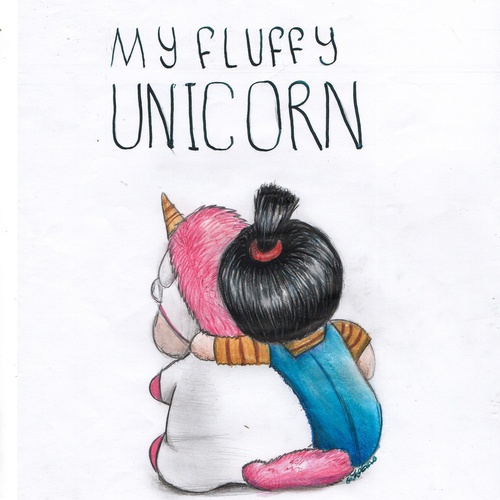 500x500 Despicable Me Agnes And Unicorn Drawing On We Heart It - Despicable Me Agnes Drawing