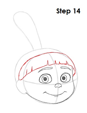 300x388 Draw Agnes - Despicable Me Agnes Drawing