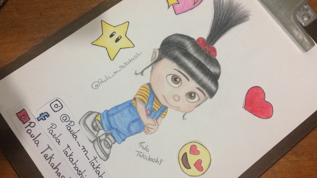 1280x720 Drawing Agnes - Despicable Me Agnes Drawing
