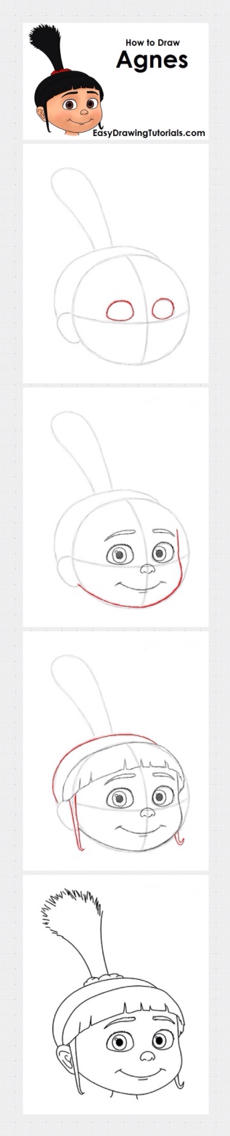 230x1136 How To Draw Agnes - Despicable Me Agnes Drawing