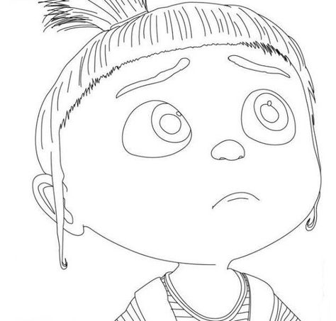 Despicable Me Agnes Drawing at PaintingValley.com | Explore collection ...