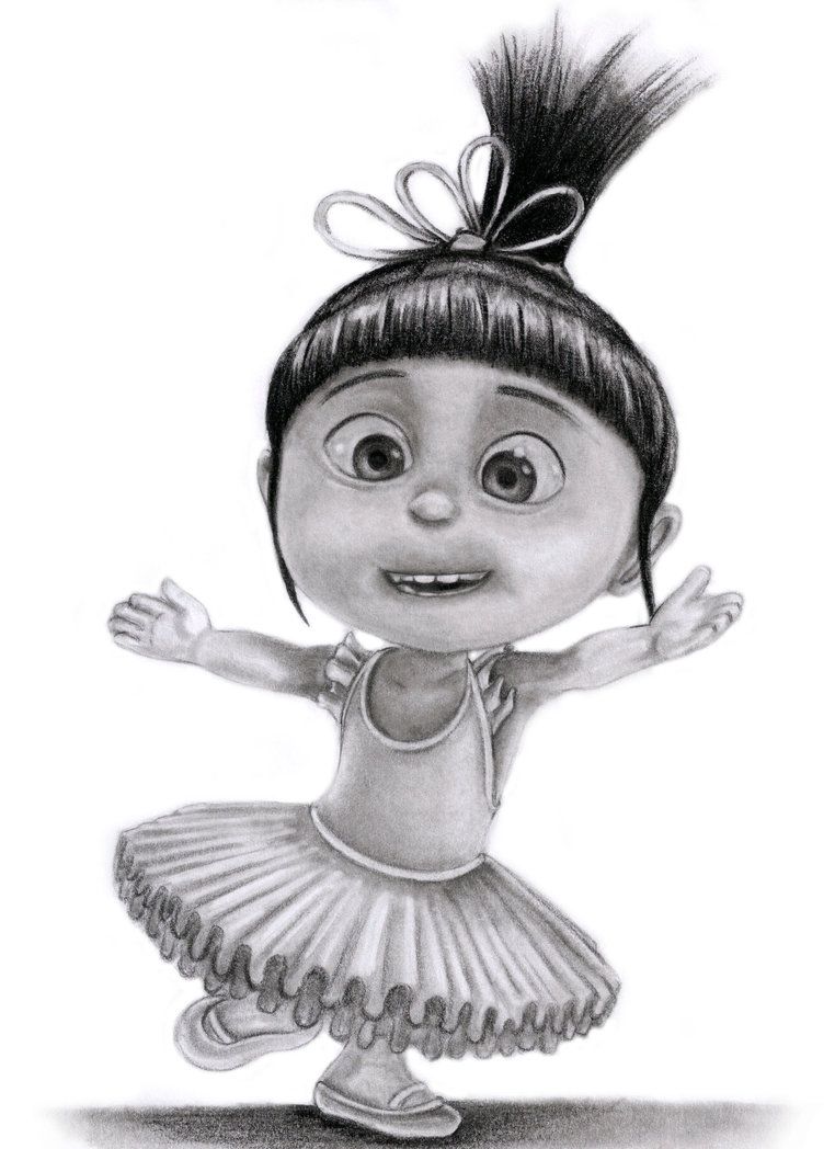 762x1048 Despicable Me - Despicable Me Agnes Drawing