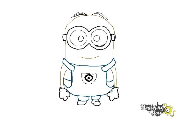 600x400 How To Draw Kevin The Minion From Despicable Me - Despicable Me Drawing